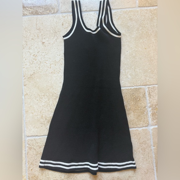 ALO Tennis Club Sweater Knit Dress in Black/Ivory size small - Picture 8 of 8